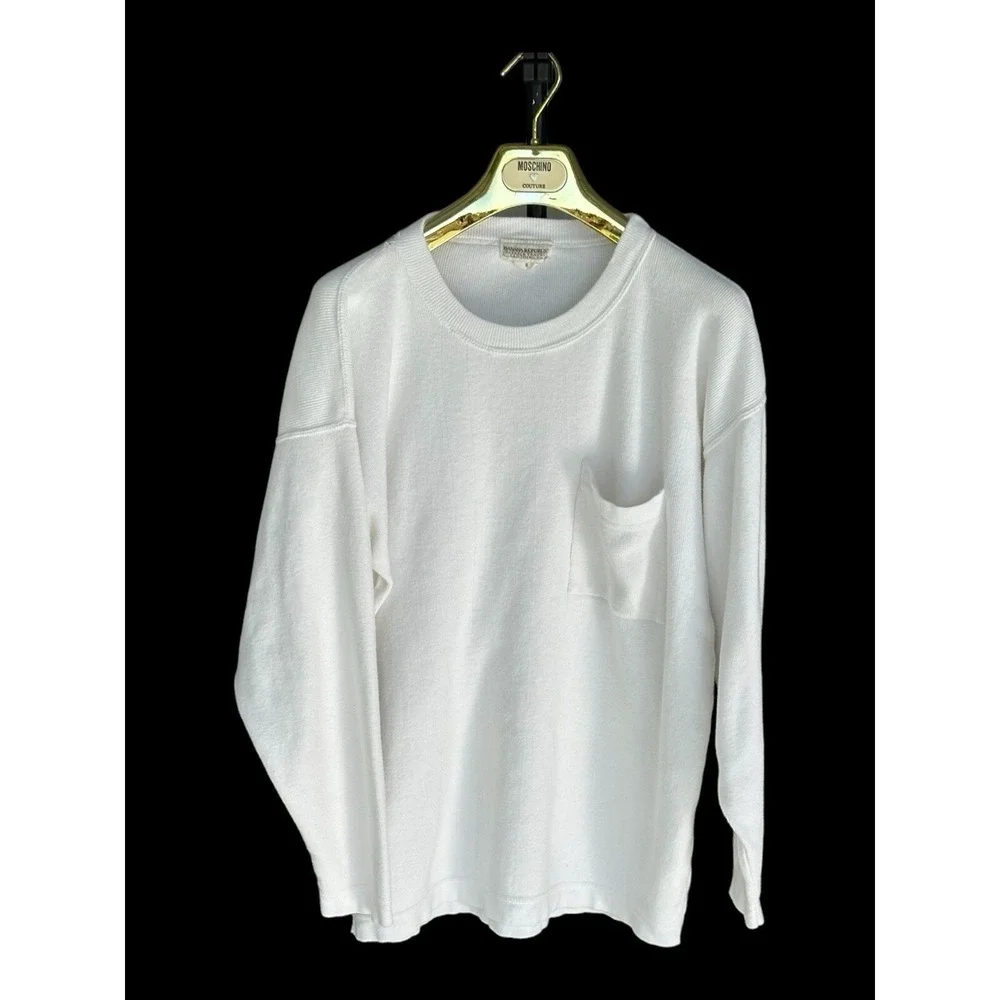 True‎ Vintage Banana Republic Safari Pocket Sweatshirt Sz Small Oversized